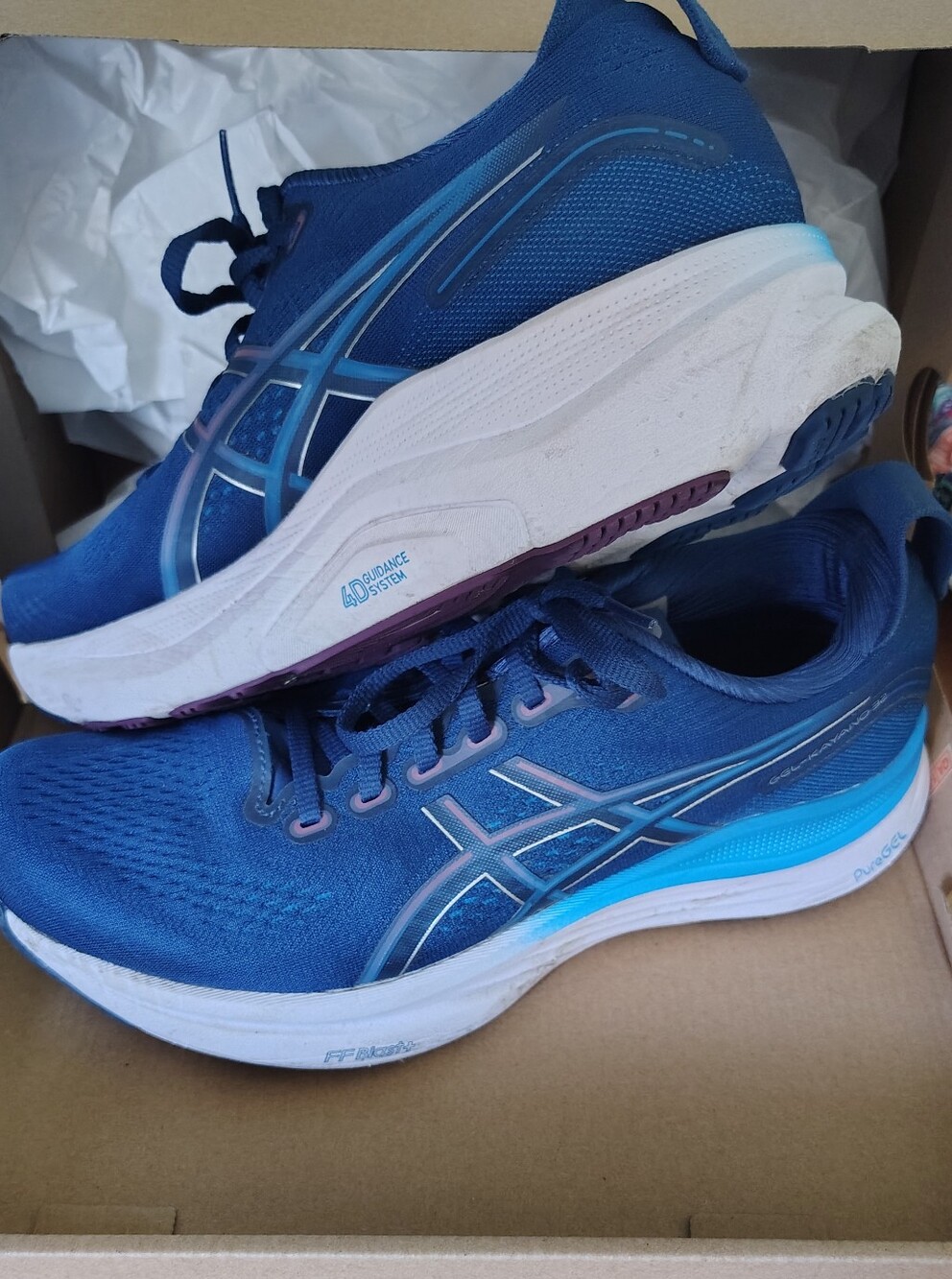 Asics GEL-KAYANO 32 Twilight Blue / Velvet Purple Running Shoes